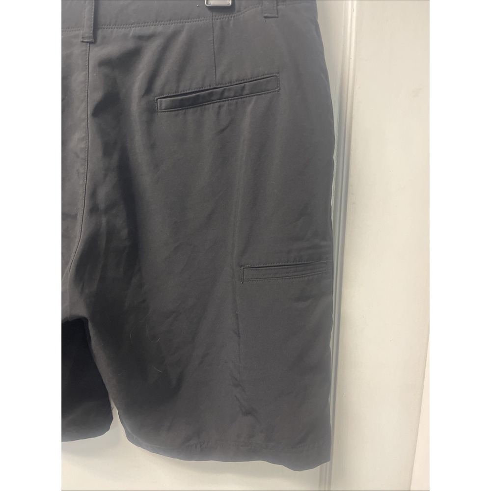 PGA Tour Men's Black Performance Golf Shorts Size 36 Flat Front Athletic Shorts - Picture 7 of 7